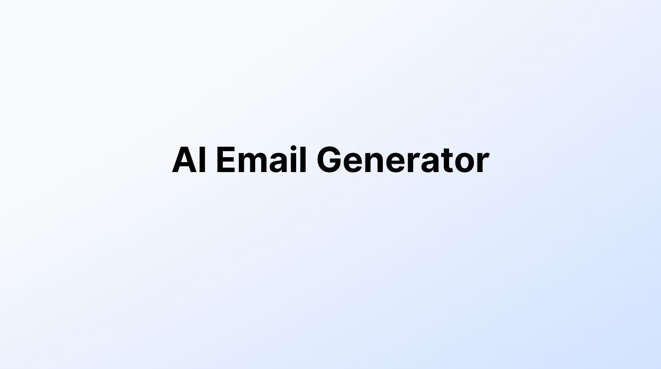 AI Email Generator