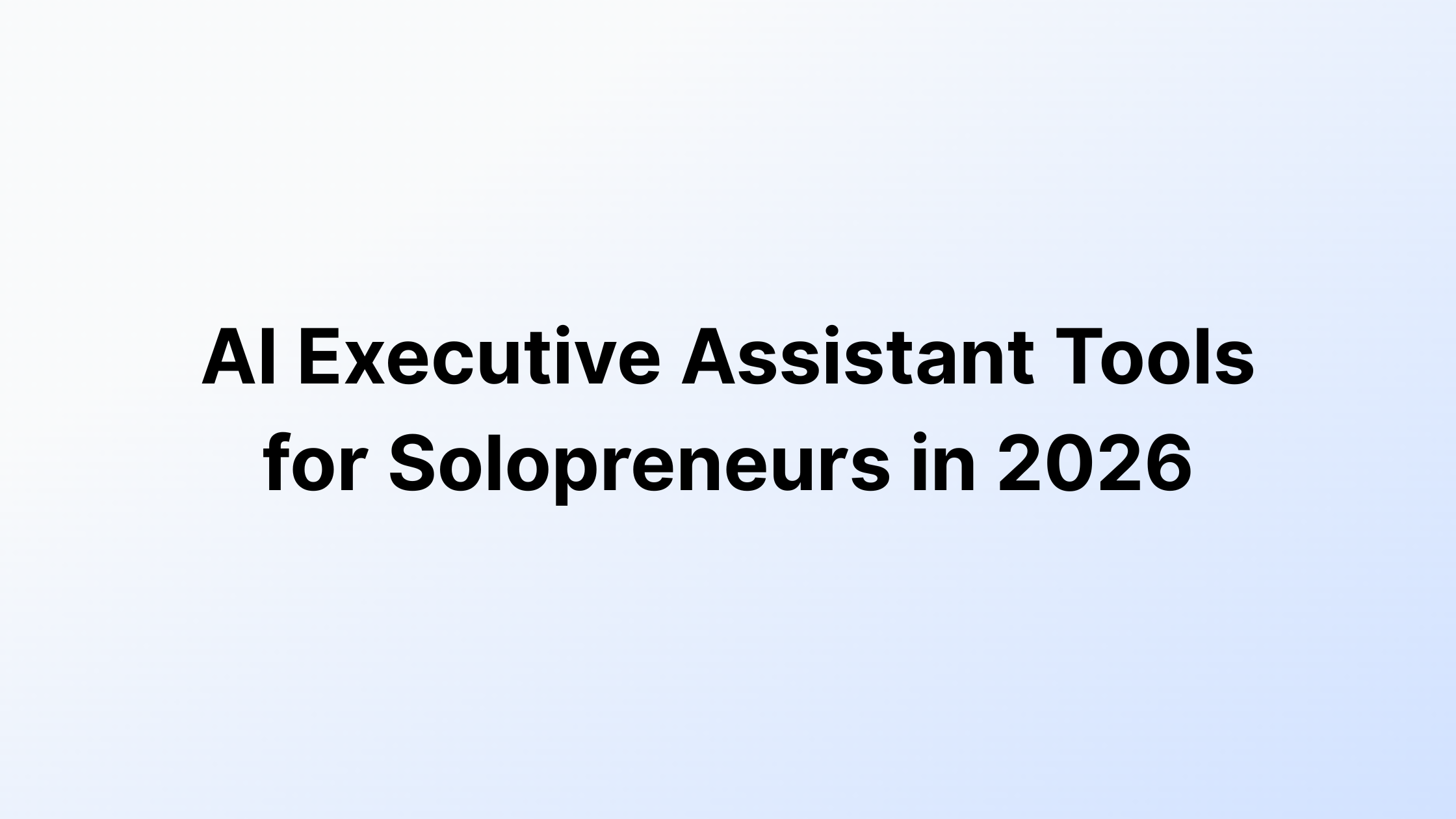 AI Executive Assistant